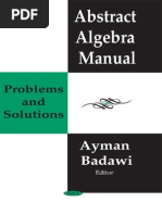 abstract algebra manual problems and solutions by ayman badawi